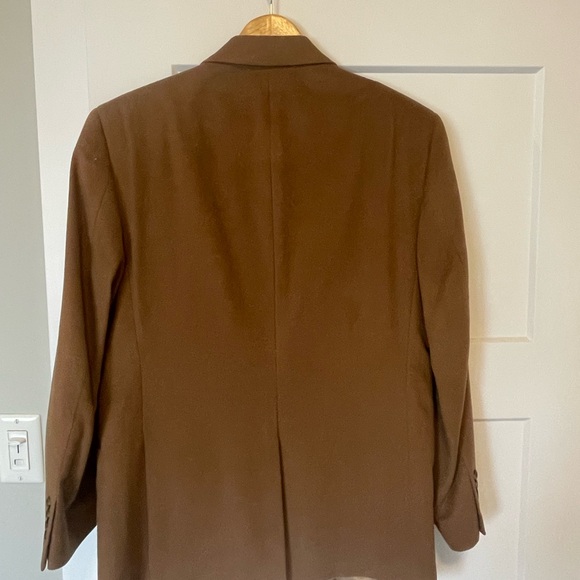 Brown wool sports coat - Picture 3 of 4